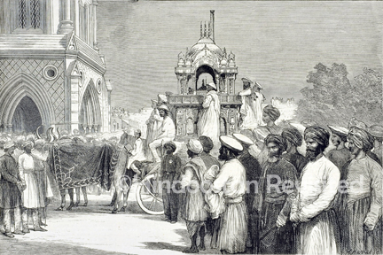 /data/Original Prints/Religious/INDIA - A SAROGI IDOL AND ITS GOLDEN CAR.jpg